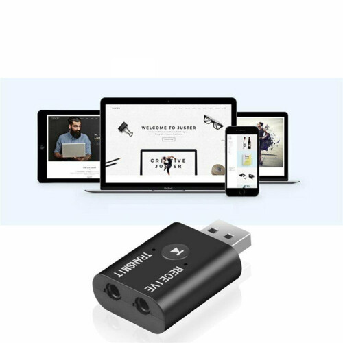 Bluetooth 5.0 sender/modtager 2-i-1 lydadapter 2