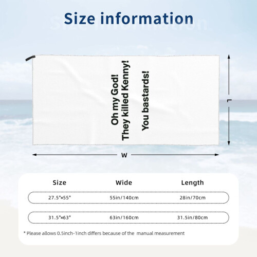 Toalha de praia de microfibra, macia, para banho, 76 x 152 cm (30 x 60 polegadas). 1
