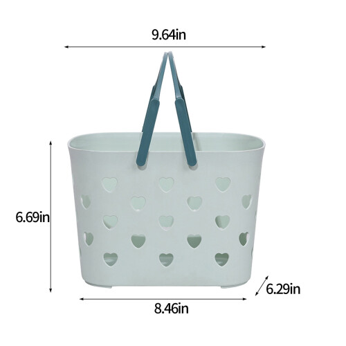 Panier de douche portable Penkiiy avec poignée 2