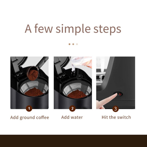 Cafetera de goteo automática para 6 tazas. 2
