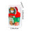 Toalha de lã coral em formato de bolo de Natal, 30 x 30 cm (11,81 x 11,81 polegadas). 3