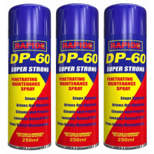 Rapide DP-60 Penetrating Maintenance Spray Releasing Cleaning Lubricant 250ml x3