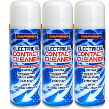 Rapide Electrical Contact Cleaner Remove Grease , Oil & Dirt 200ML x 3