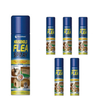 Pestshield Household Flea Spray Ideal For Pet Beds & Soft Furnishings 200ml x 6