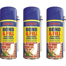 Rapide Bond & Fill Expanding Foam Filler 500ml x 3