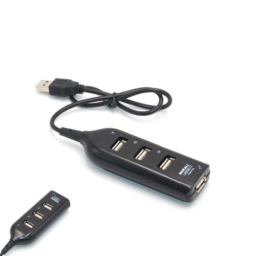 Hub USB 2.0 de 4 puertos negro 2