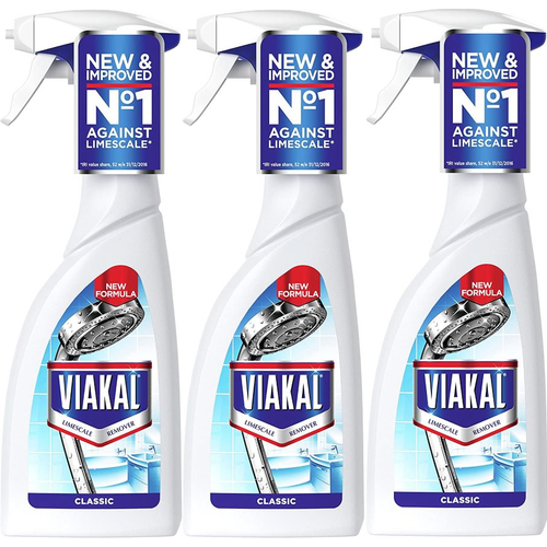 Viakal Viakal Classic Limescale Remover Spray, 500 ml x 3
