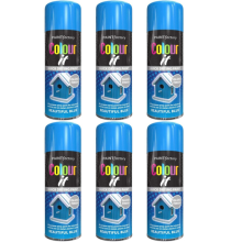 Paint Factory Colour It Spray Paint Gloss Finish Beautiful Blue 400ml x 6