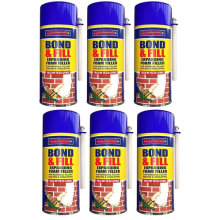 Rapide Bond & Fill Expanding Foam Filler 500ml x 6