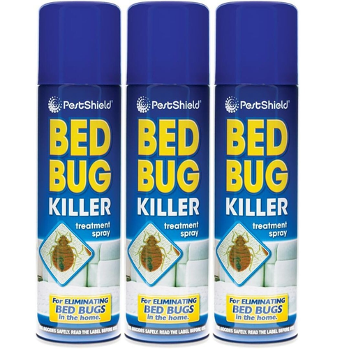 PetShield Bed Bug Killer Treatment Spray 200ML x 3