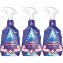 Astonish Multi-Purpose Cleaner with Bleach Spray Peony Blossom 750ml x 3