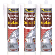 Everbuild External Frame Acrylic Sealant, Brown, 290 ml x 3