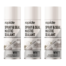 Rapide Spray & Seal Mastic Sealant White 300ml x 3