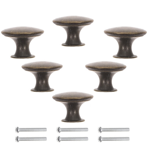 Cabinet Pulls Knobs Single Hole 6 pcs