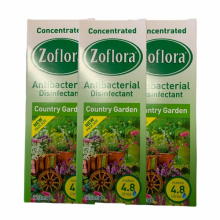 Zoflora Concentrate Disinfectant Country Garden Scent, 120ml x 3