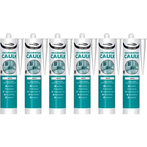 Bond It Decorators Caulk Caulk Mate White 310ml x 6