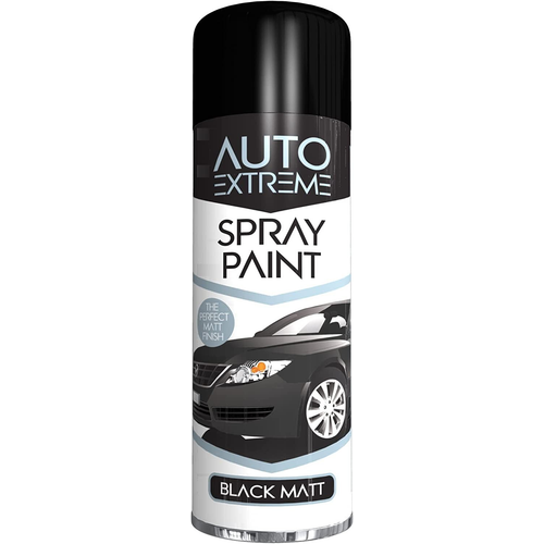 Rapide Rapide Auto Extreme Spray Paint Black Matt 250ML