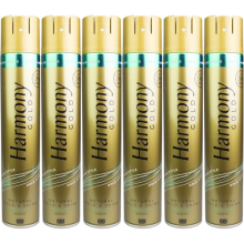 Harmony Gold Hair Spray Natural Hold & Shine 400ml x 6