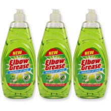 Elbow Grease Washing Up Apple Fresh Liquid 600ml x 3
