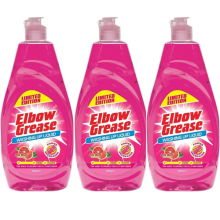 Elbow Grease Washing Up Liquid, Pink Blush 600ml x 3