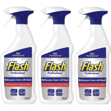 Flash Professional Multi-Purpose Cleaner with Bleach Spray 750ml x 3