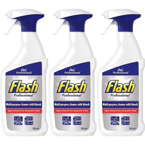 Flash Flash Professional Disinfecting Multi-surface Cleaning Spray 750ML x 3