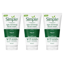 Simple Regeneration Age Resisting Facial Wash 150ml - Pack of 3