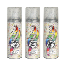 Colour Culture Glitter Hair & Body Spray 125ml - Pack of 3