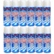 Rapide Electrical Contact Cleaner Remove Grease , Oil & Dirt 200ML x 12