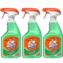 Mr Muscle Platinum Window & Glass Cleaner Spray 750ML x 3