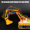 Lighted Up Musical Excavator Vehicle Toy STEM Learning-Yellow 6