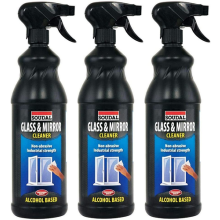 Soudal Professional Glass and Mirror Cleaner Non-Smear Formula 1 Litre x 3