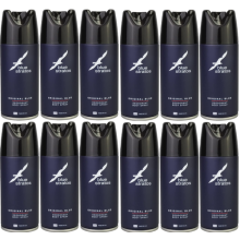 Blue Stratos Original Blue Body Spray Deodorant 150ml x 12