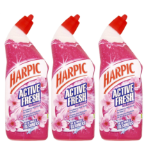 Harpic Active Fresh Pink Blossom 750ml x 3