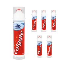 Colgate Toothpaste Pump Cool Stripe Cavity Protection Fluorid 100ml x 6