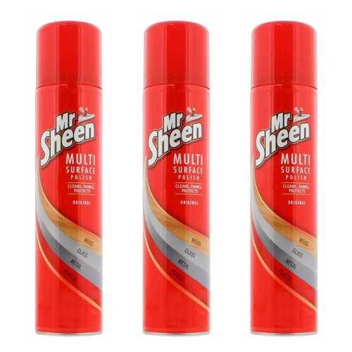 Mr Sheen Original Multi-Surface Polish Spray 250ml x 3 1
