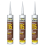 Everbuild Everbuild Everflex 115 Contract GP Building Mastic, Brown, 285ml  x 3 2