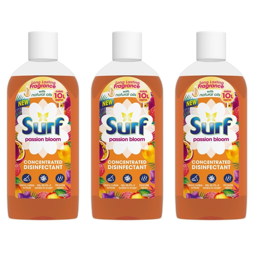Surf Surf Concentrated Disinfectant Multi-Purpose Cleaner Passion Bloom 240ml x 3 1