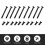 Computer Cooling Fan Mount Screws Set 60 pcs 3