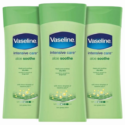 Vaseline Vaseline Intensive Care Aloe Lotion, 400ml x 3 1