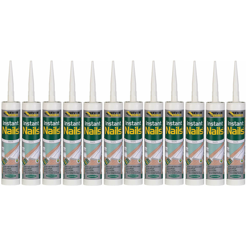 Everbuild Everbuild Instant Nails High Strength Quick Grab Panel Adhesive White 290ml x 12 1