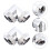 Brass 90-Degree Rotary Extender Fitting 2PCS 4