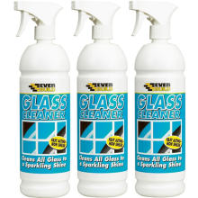 Everbuild Glass Cleaner Ready To Use Spray, 1 Litre x 3