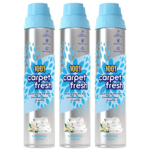 1001 Carpet Freshener Jasmine Linen & White Flowers Spray 300ML X 3