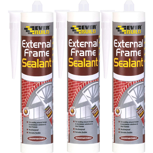 Everbuild Everbuild External Frame Sealant White 290ml  x 3