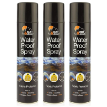 Out & About Waterproof Spray Fabric protector 300ml x 3