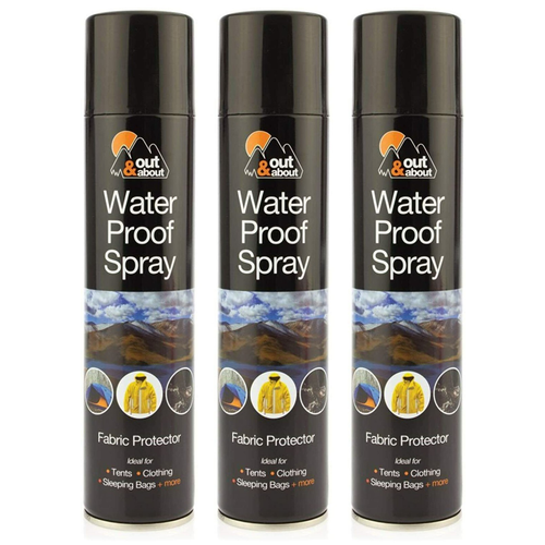 Out & About Waterproof Spray Fabric protector 300ml  x 3