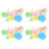 Kids Sponge Paint Brushes Portable Doodling Tools 20 pcs 1