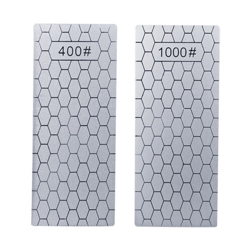 Knife Sharpener Stone Diamond Manual Single-Sided 2 Pcs