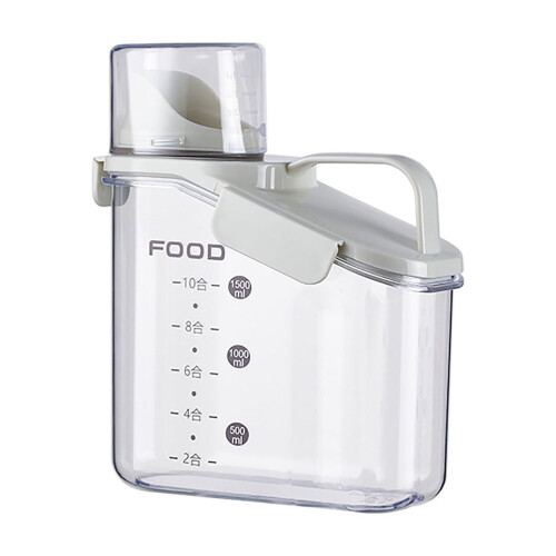 Airtight Rice Storage Container Plastic 9.2x10.2 Inch with